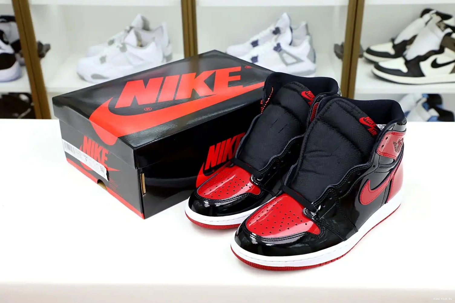BRED 1 AIR OG Kimikick HIGH JORDAN PATENT 0604
